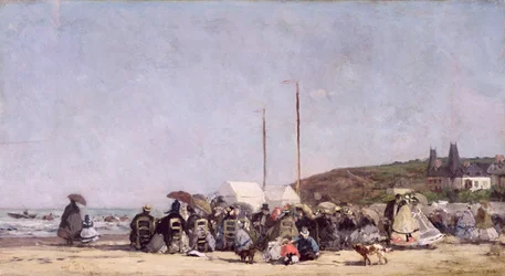 Der Strand von Trouville, 1864